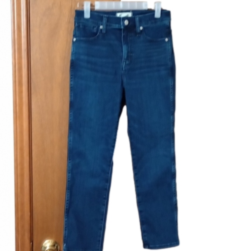 Madewell Stovepipe 26P Dark Wash Hi Rise Jeans